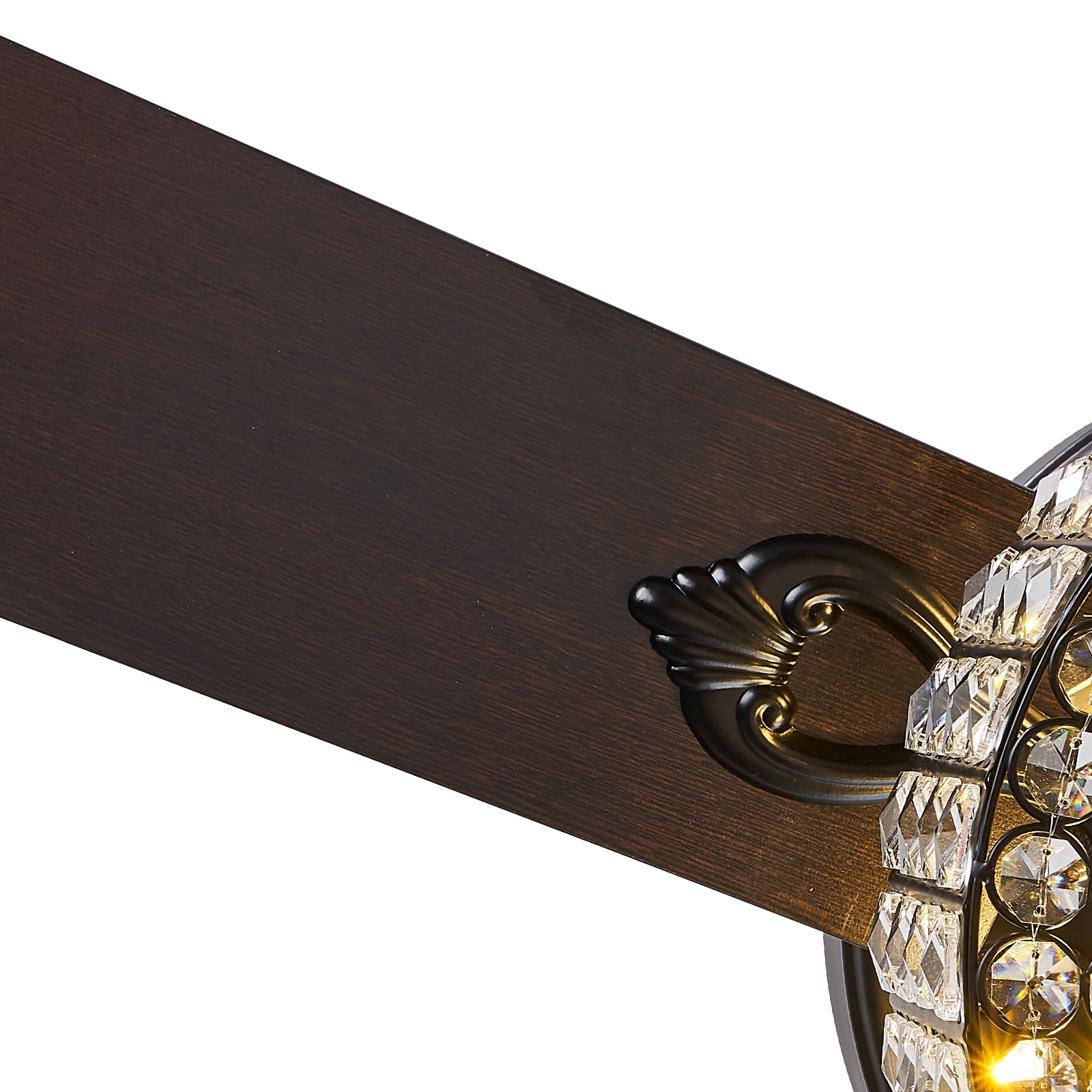 MOOONI-Ceiling-Fan-Light-Matte-Black-Industrial-Four Layer-Crystal-Fandelier-50“-Blade