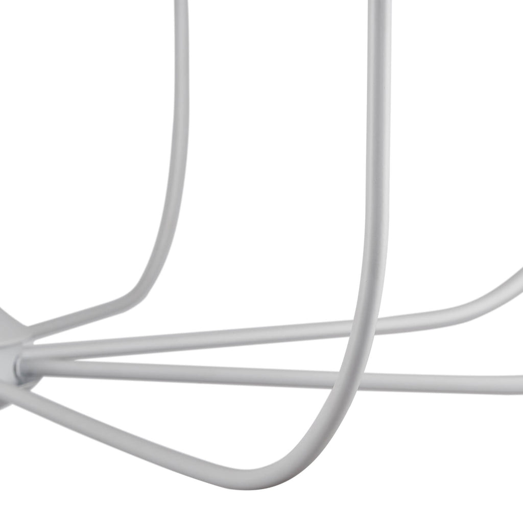 White Teardrop Candle Chandelier 8 Lights