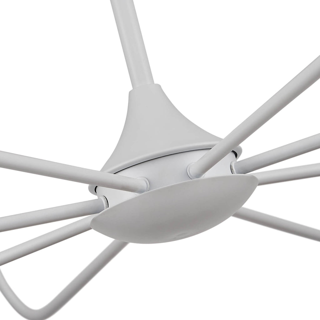 White Teardrop Candle Chandelier 8 Lights