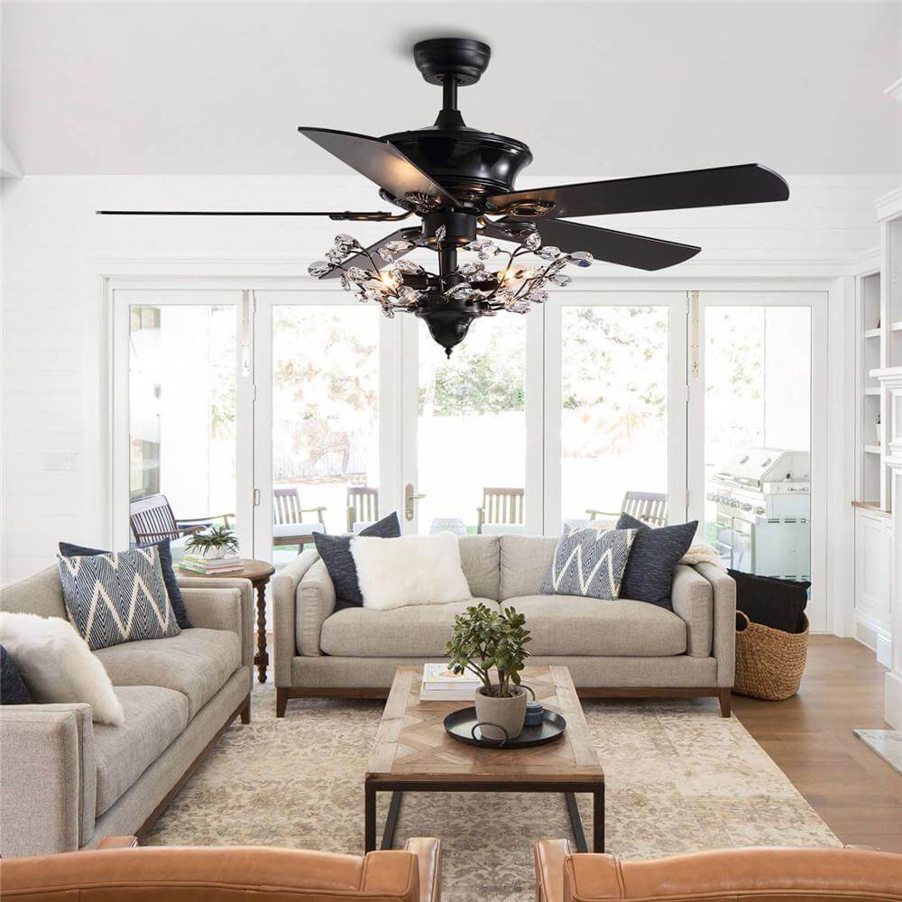 MOOONI-Ceiling-Fan-Light-Matte-Black-Industrial-Quietest-Fandelier-50“-Living-Room