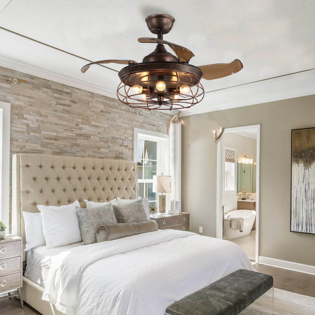 MOOONI-Ceiling-Fan-With-Light-Matte-Black-Industrial-Retractable-Fan-Bedroom