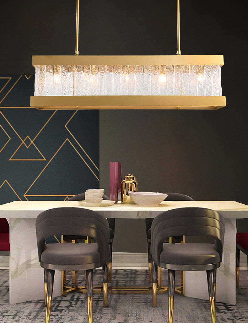 Rectangle Crystal Chandelier