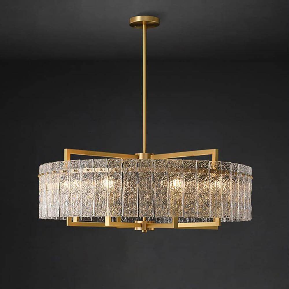 Vintage-Gold-Drum-Crystal-Chandelier