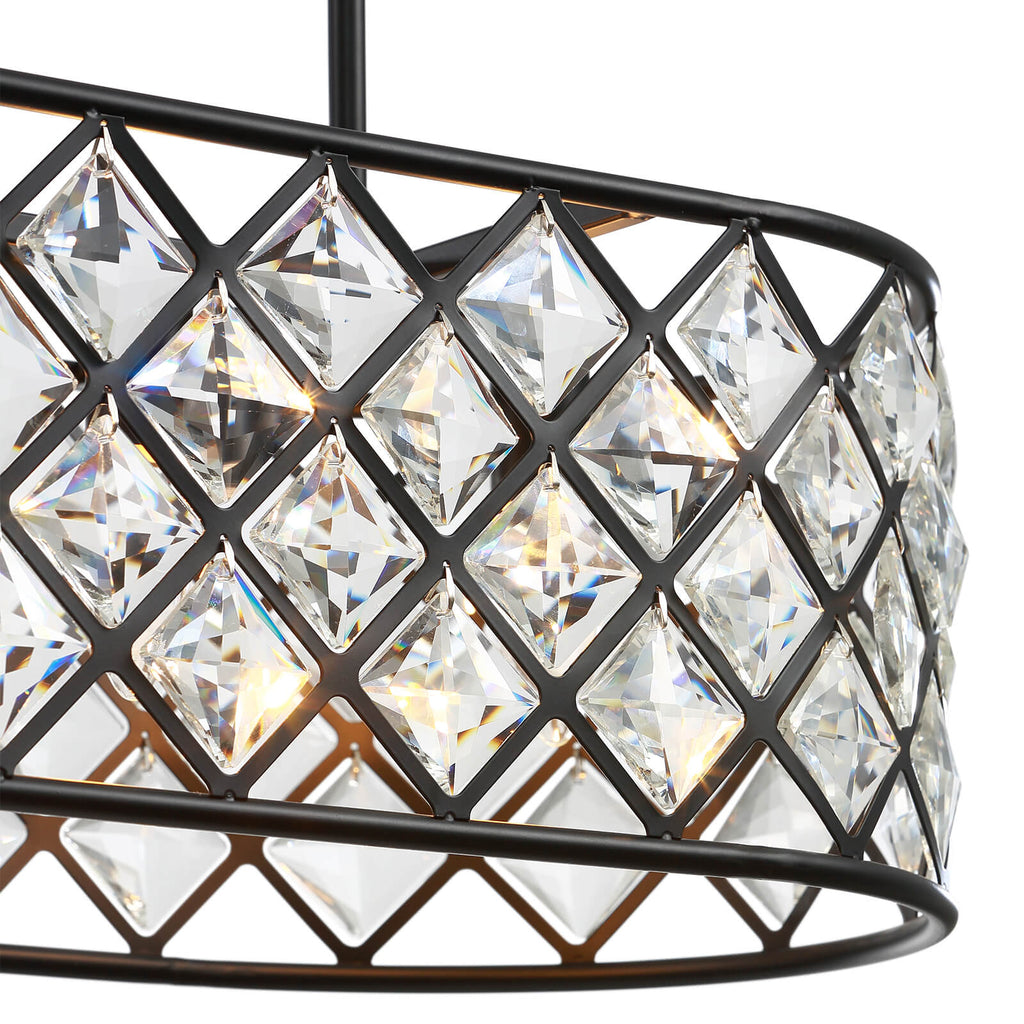 MOOONI-Vintage-Oval-Rectangular-Matte-Black-Crystal-Chandelier-Diamond-Crystal