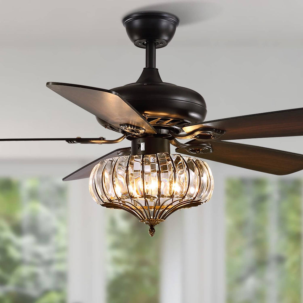 Vintage Look Ceiling Fan with Light – MOOONI LIGHTING