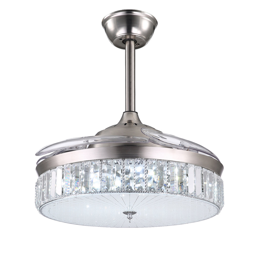 MOOONI-Fan-Chandelier-Color-Changing-Chrome-Retractable-Fan