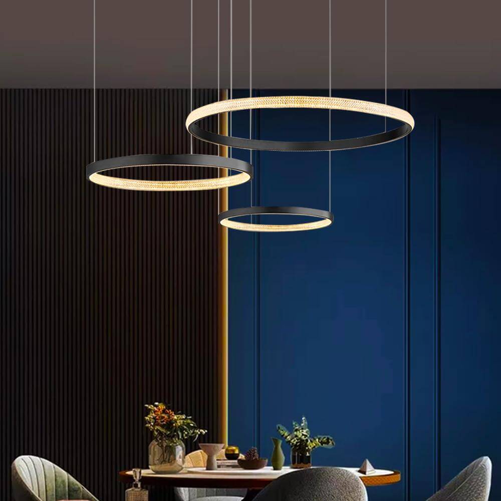 Circular LED Rings Chandelier – MOOONI LIGHTING - Main Image