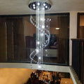 Modern-Chrome-Dual-Spiral-Raindrop-Crystal-Chandeler-Staircase