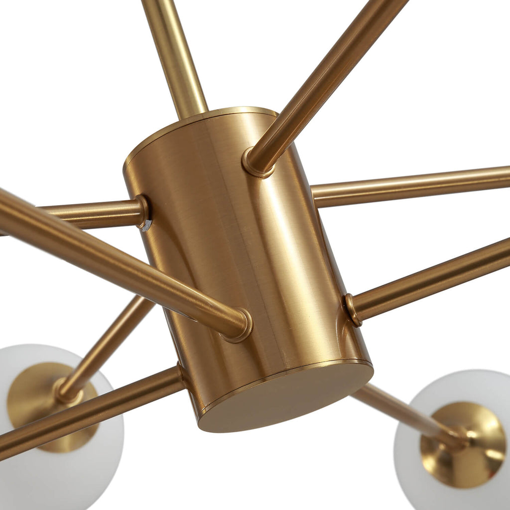 Sputnik Gold Globe Double Layers 12 Lights Chandelier