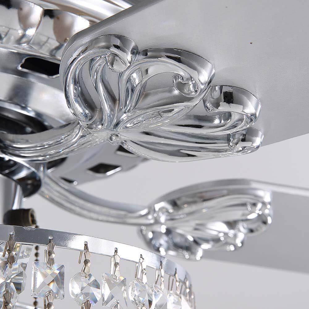 MOOONI-Ceiling-Fan-Light-Chrome-Tapered-Octagonal-Beads-Best-Fandelier-52“-Blade