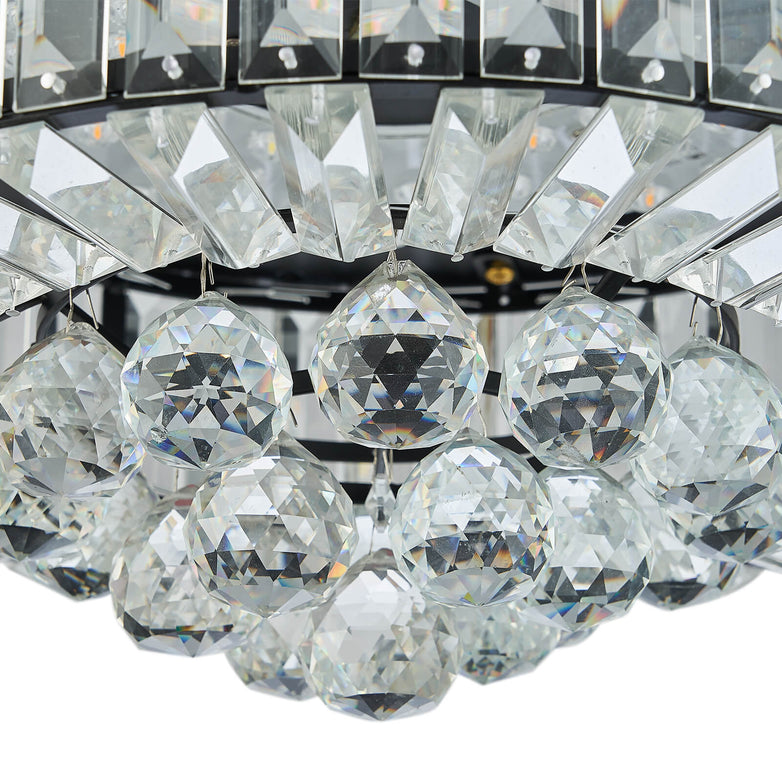2022 Most Popular Retractable Crystal Ceiling Fan Light