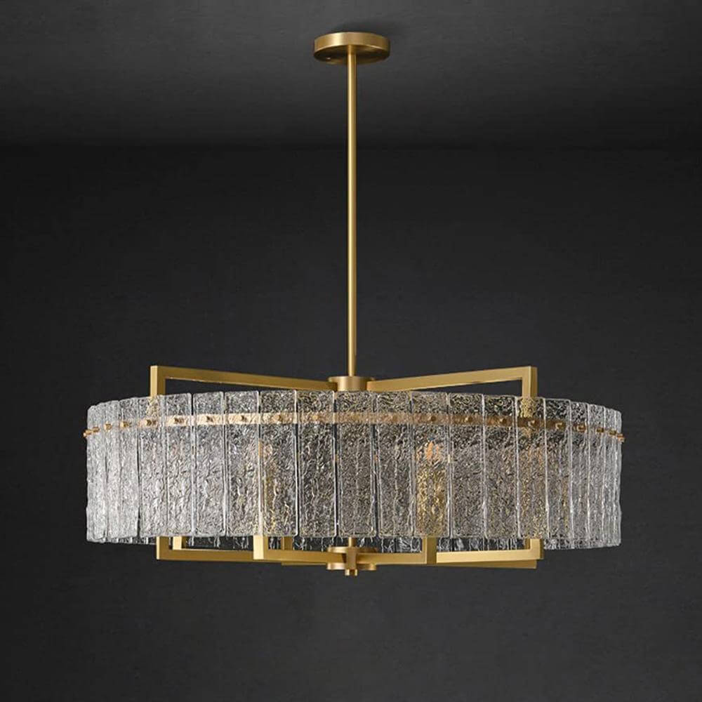 Vintage-Gold-Drum-Crystal-Chandelier