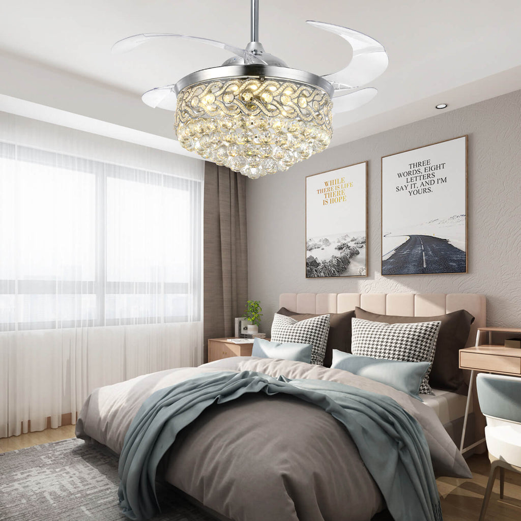 Sophisticated Antique 18 Lights Larger Luxury Fandelier Ceiling Fan –  MOOONI LIGHTING