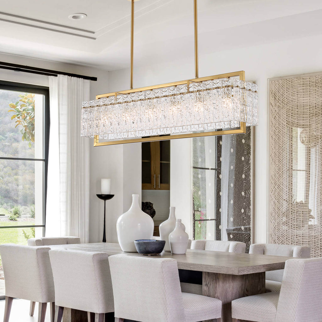 Modern-Gold-Rectangular-Metal-Frame-Crystal-Chandelier