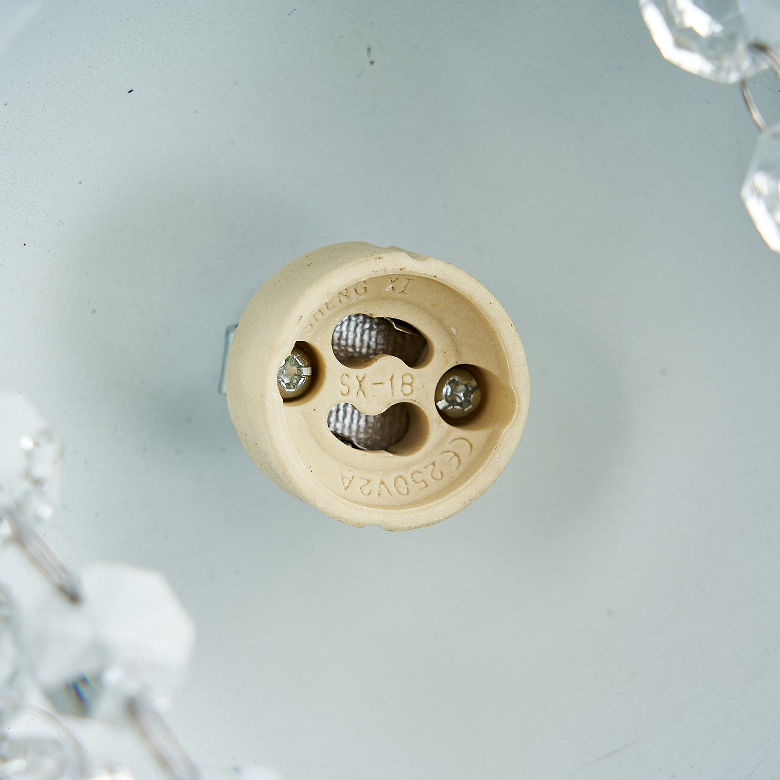 Gold Tassel Crystal Chandelier 9 Lights