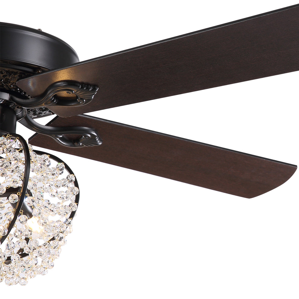 MOOONI-Ceiling-Fan-Light-Matte-Black-Industrial-Pumpkin-Pineapple-Beads-Fandelier-50“-Blades