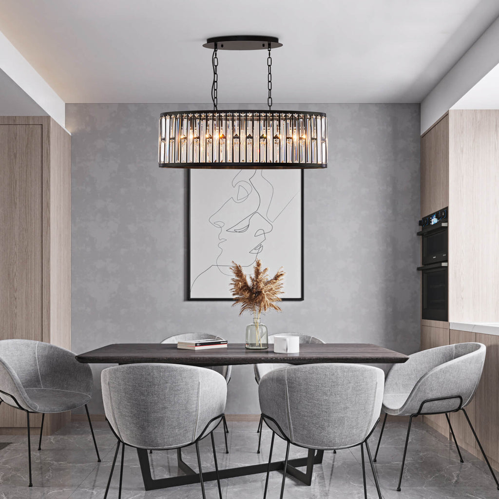 MOOONI-Vintage-Oval-Rectangular-Matte-Black-Pendant-Light