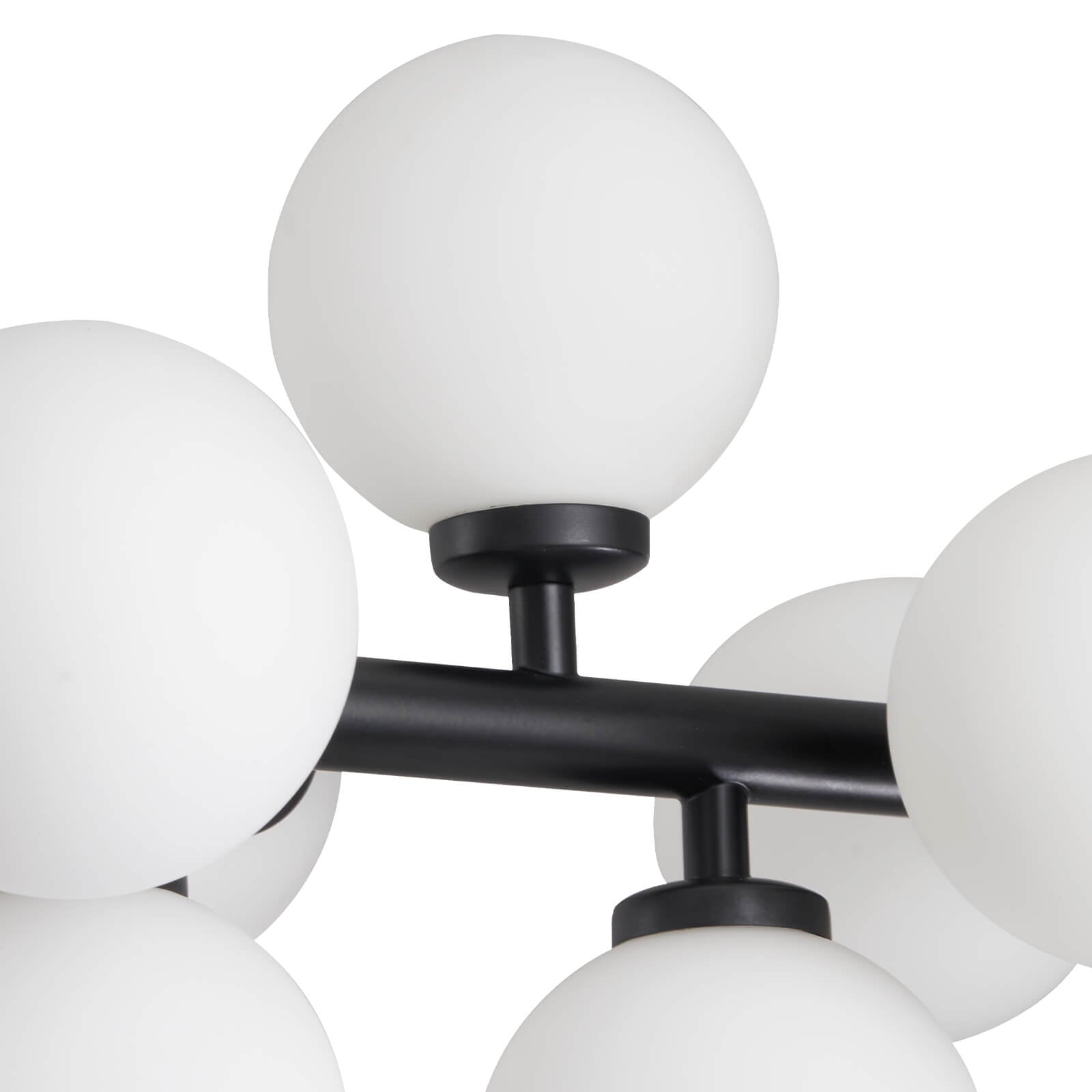 MOOONI-Modern-Black-Glass-Globe-Crystal-Chandelier-16-Lights-Shape