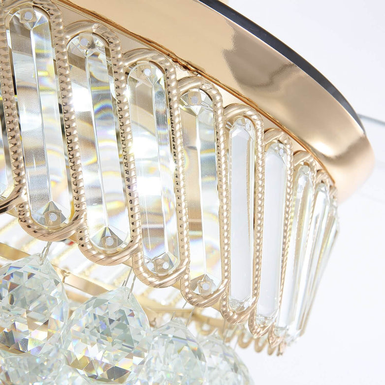 MOOONI-Gold-Ceiling-Fan-Chandelier-Retractable-Fandelier-LED-Light-Crystal-Detail