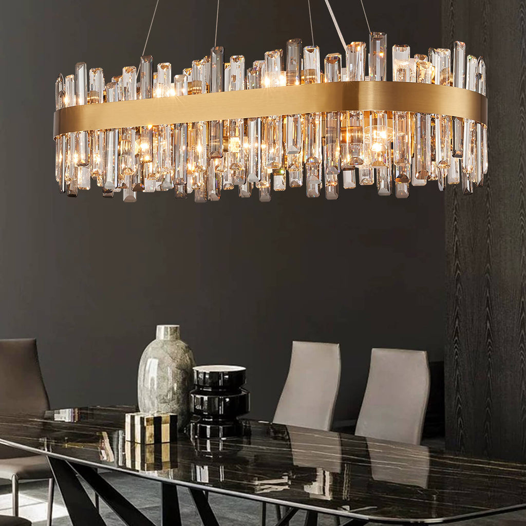 gold-cross-crystal-bar-oval-chandelier – MOOONI LIGHTING