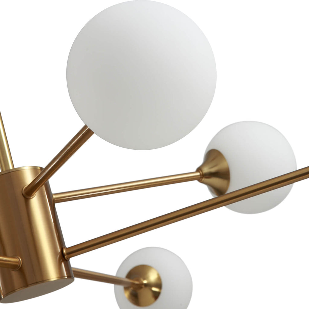 Sputnik Gold Globe Double Layers 12 Lights Chandelier