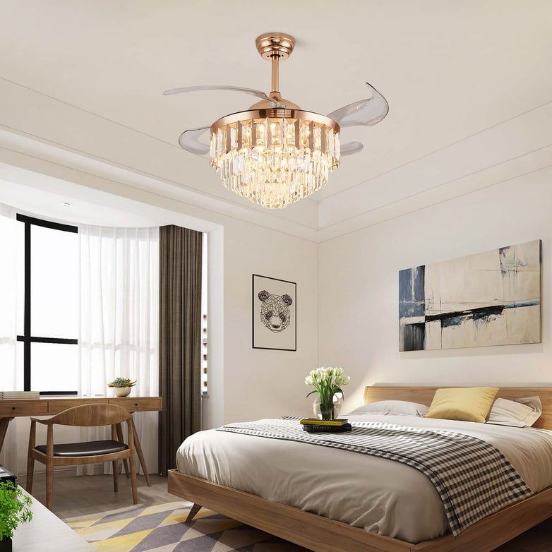 MOOONI-Ceiling-Fan-Chandelier-Gold-Retractable-Fan-Bedroom-MF1071-42G