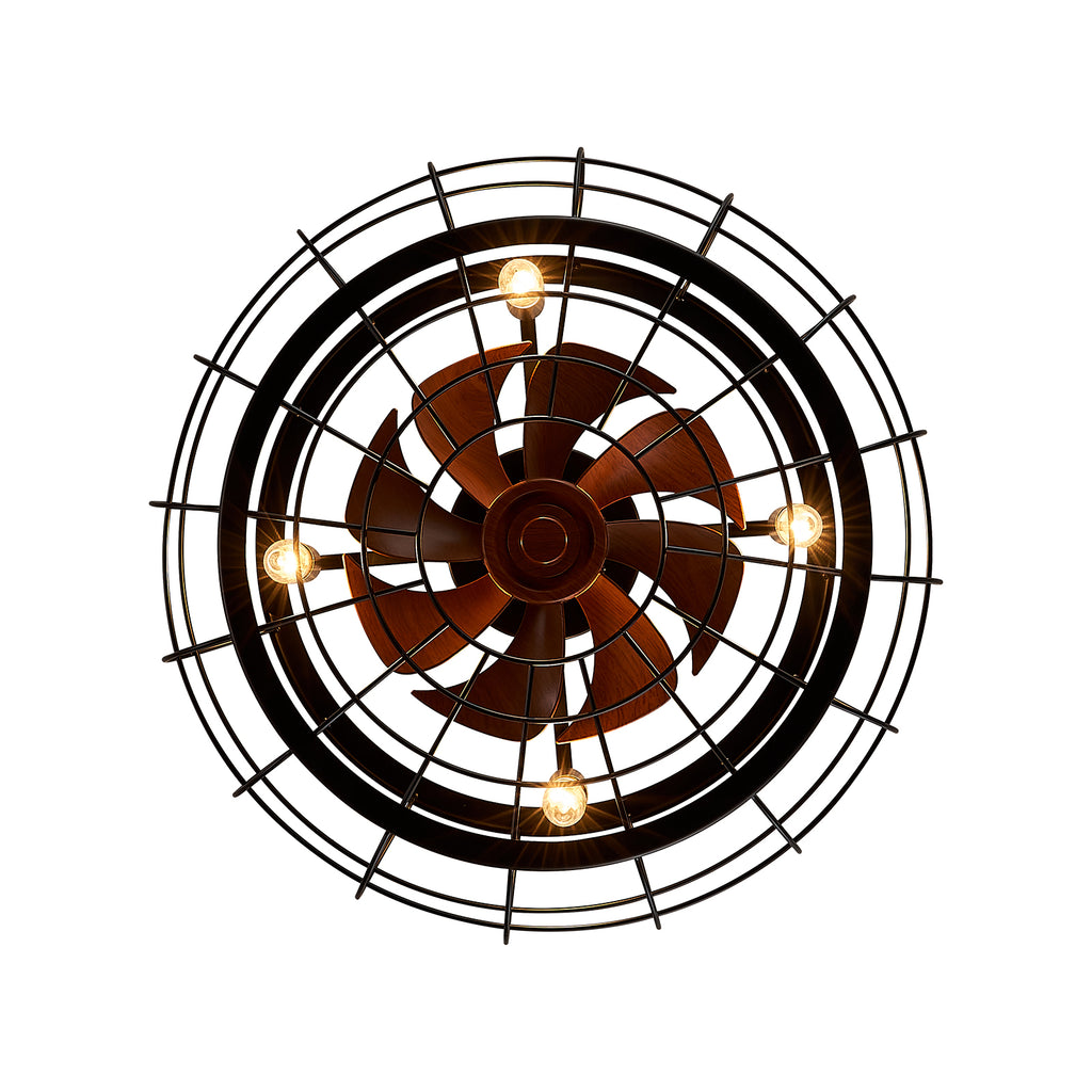 MOOONI-Small-Caged-Ceiling-Fan-Edison-Bulbs-Matte-Black-Industrial-Pumpkin-Fandelier