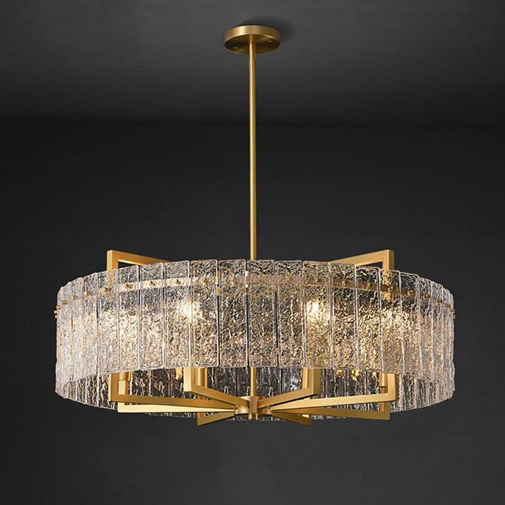 Vintage-Gold-Drum-Crystal-Chandelier