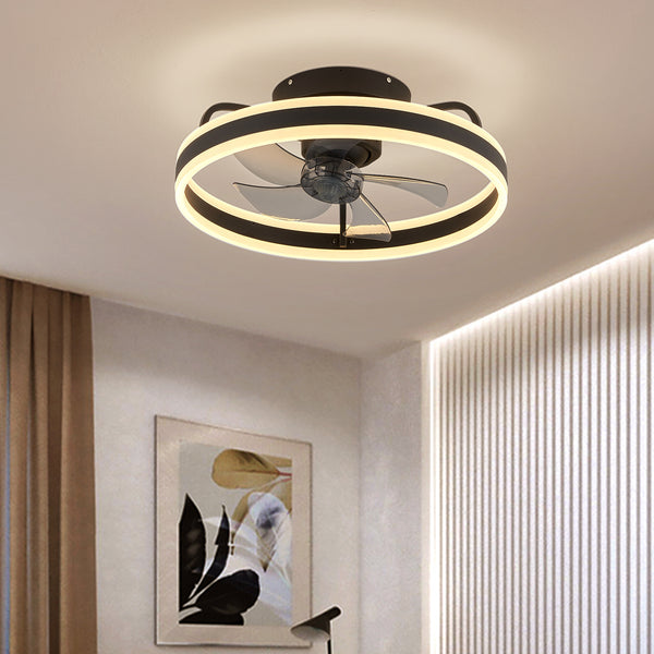 Contemporary 360° Rotatable Circle Acrylic Fandelier