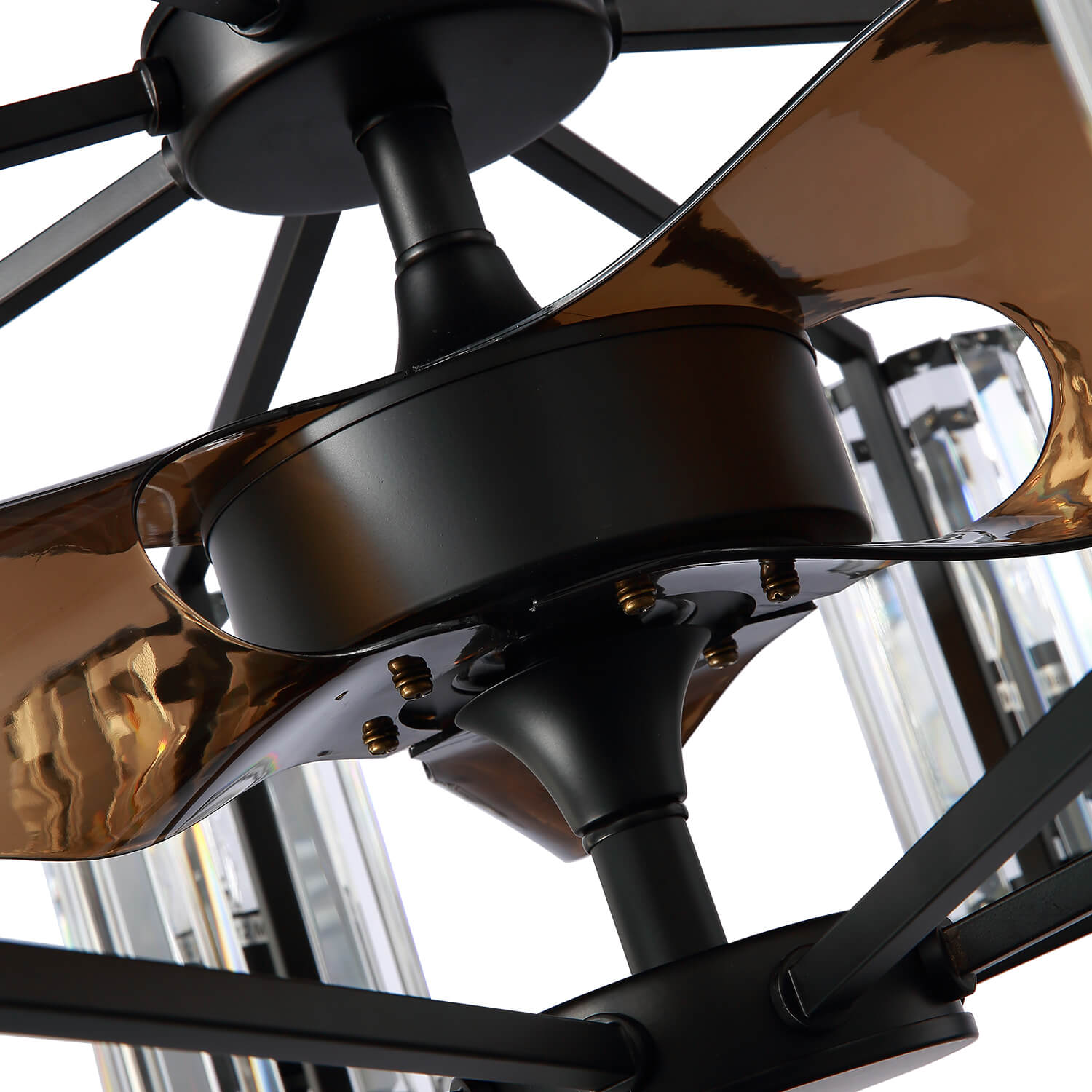 MOOONI-Fandelier-Bronze-Fan-Chandelier-Matte-Black-Copper