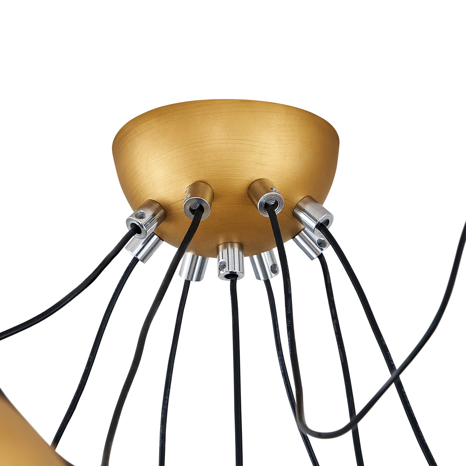 Gold Tassel Crystal Chandelier 9 Lights