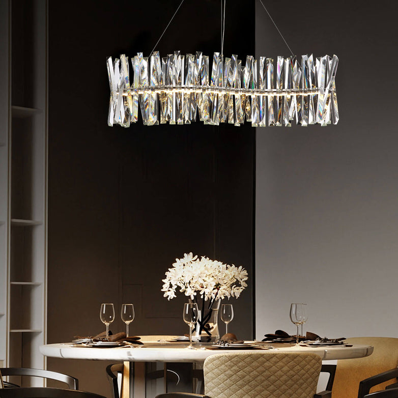 S-shaped Crystal Chandelier