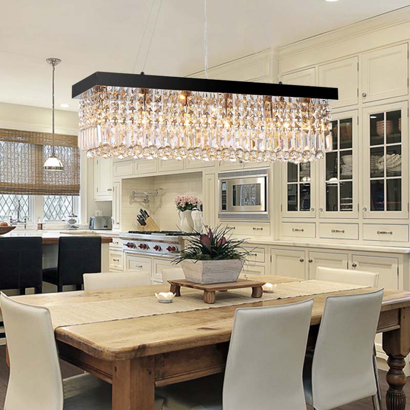 Black-Rectangle-Crystal-Chandeler-Dining-Room