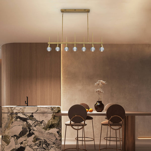 Moooni® Sputnik 7 Lights Drop-shaped Globe Crystal Chandelier