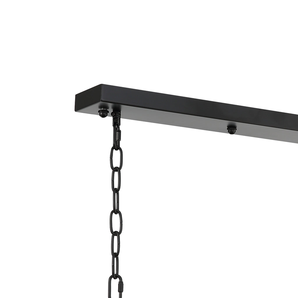 Modern-Matte-Black-Black-Rectangular-Metal-Frame-Crystal-Chandelier-Flush-Mount