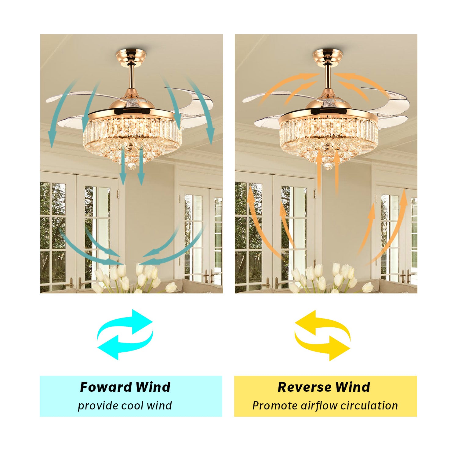 MOOONI-Fan-Chandelier-Gold-Crystal-Retractable-Ceiling-Fan