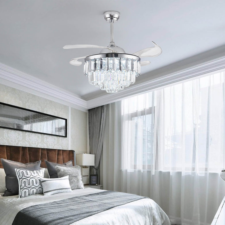 MOOONI-Ceiling-Fan-Chandelier-Chrome-Retractable-Fan-Bedroom-MF1071-42C