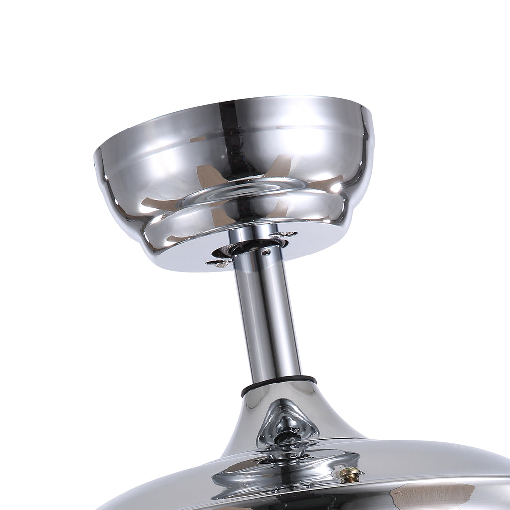 MOOONI-Ceiling-Fan-Light-Chrome-Octagonal-Beads-Crystal-Strip-Fandelier-51“-Downrod