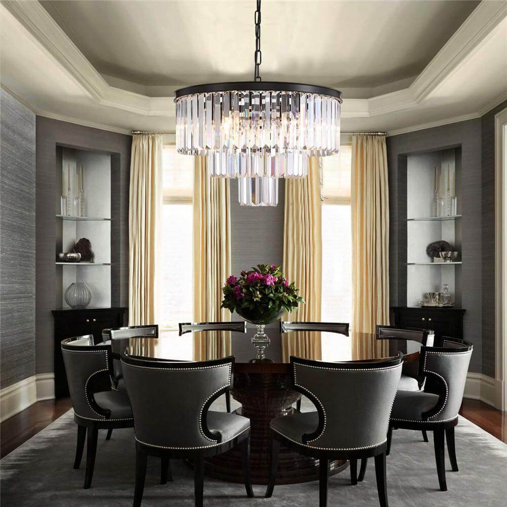 MOOONI-Vintage-Black-3-Tier-Crystal-Chandelier-Dining-Room