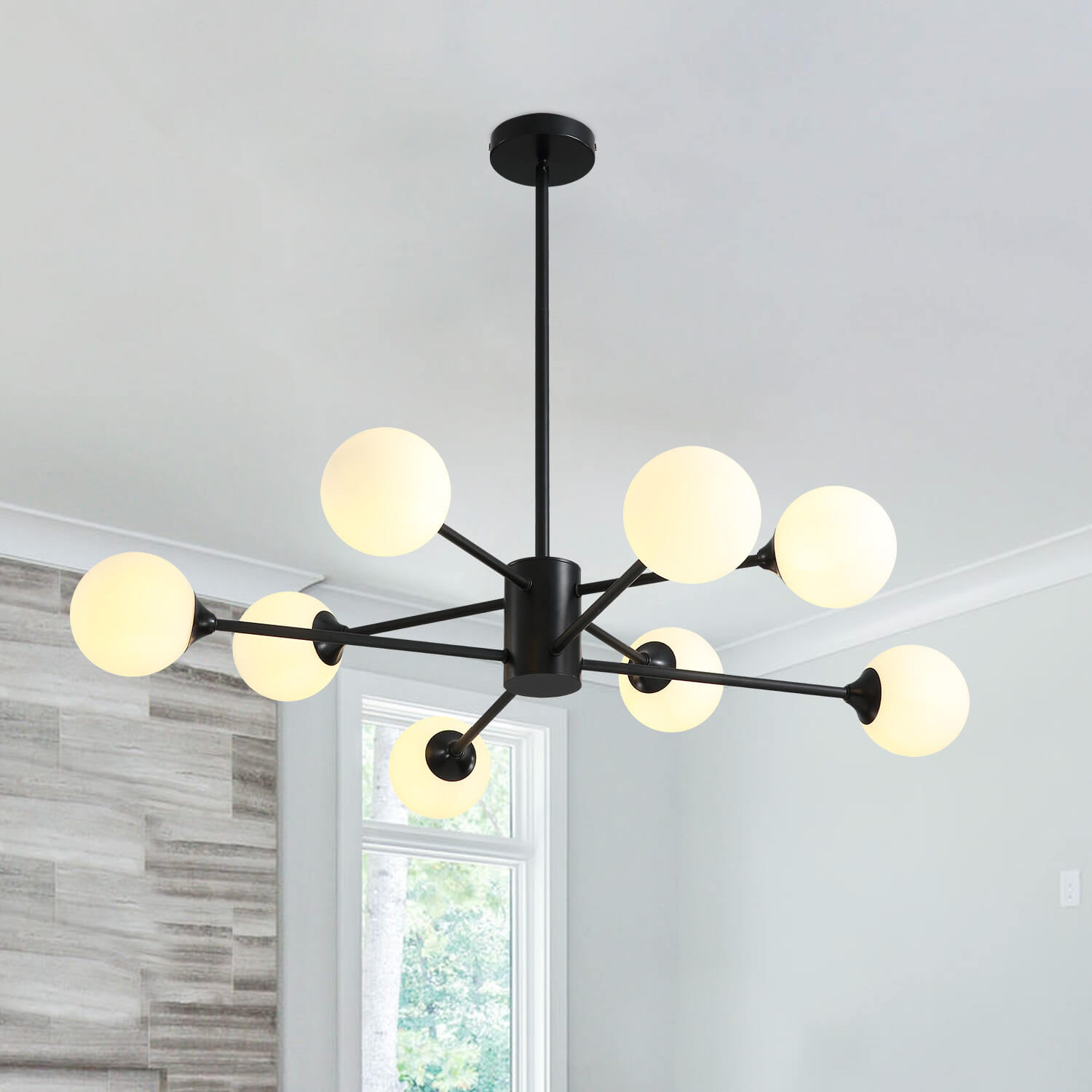 Normcore Black Globe 8 Lights Ceiling Lamp