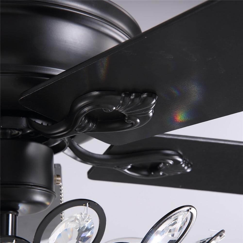 MOOONI-Ceiling-Fan-Light-Matte-Black-Retrol-Crystal-Fandelier-50“-Blade