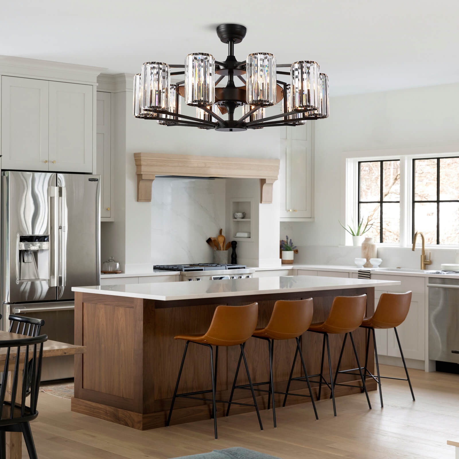 Chicago Wheel | 2023 Newly-Upgraded Top Rated Vintage Farmhouse Style Designer Fandelier