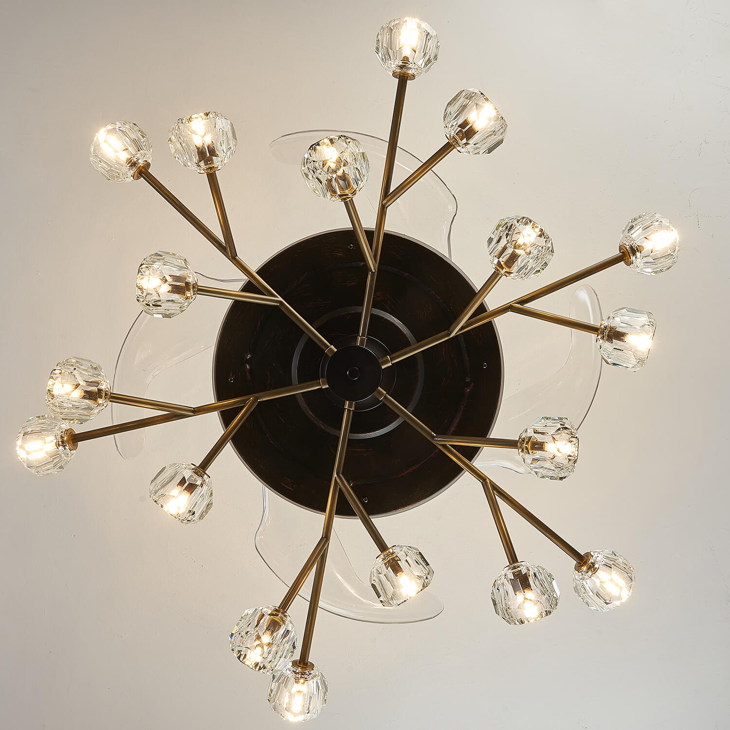 Newly-Upgraded Oil-Rubbed Bronze Vintage Crystal Fandelier