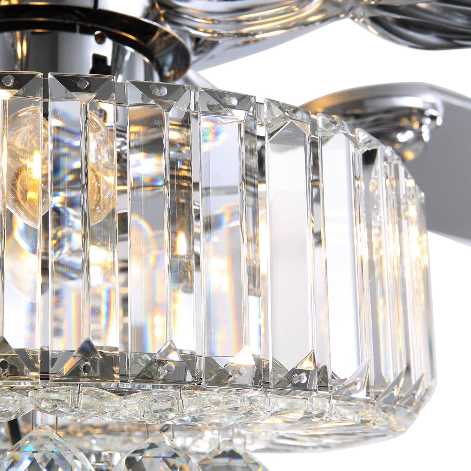 MOOONI-Ceiling-Fan-Light-Chrome-Chips-Crystal-Best-Fandelier-51“-Crystal-Detail