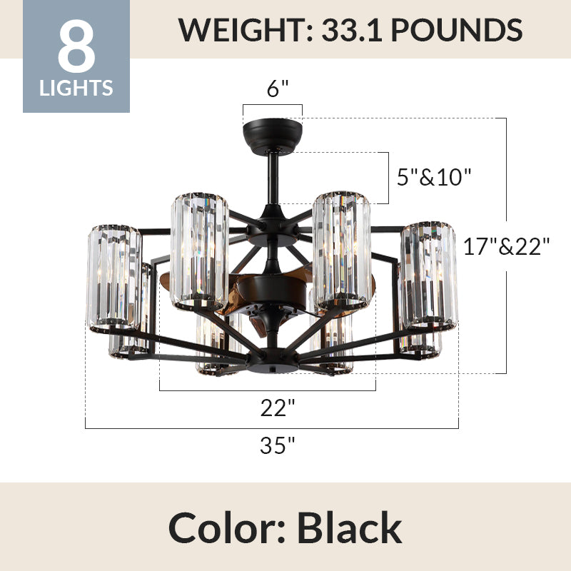 Chicago Wheel | 2023 Newly-Upgraded Top Rated Vintage Farmhouse Style Designer Fandelier