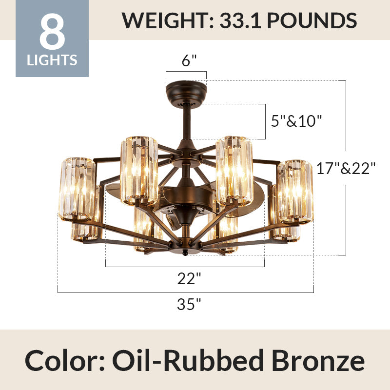 Chicago Wheel | 2023-Edition Decorative Luxury Mid-Century Modern Chandelier