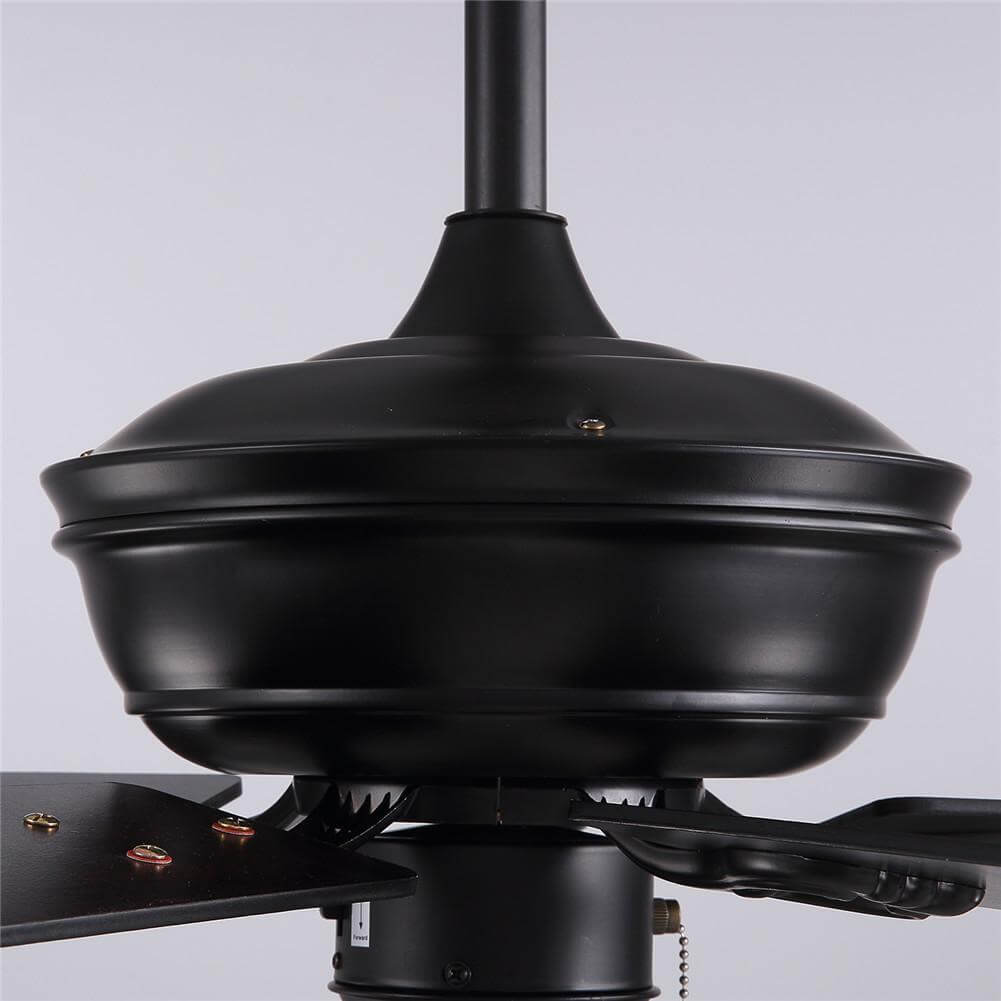 MOOONI-Ceiling-Fan-Light-Matte-Black-Retrol-Crystal-Fandelier-50“-Downrod