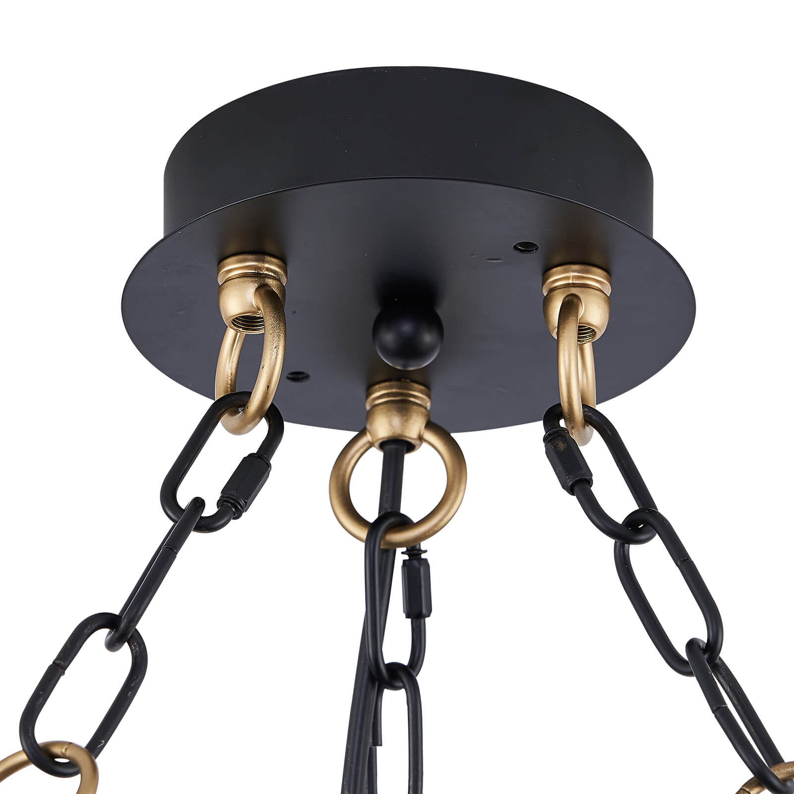MOOONI-Vintage-Matte-Black-Glass-Tube-Crystal-Chandelier-Flush-Mount