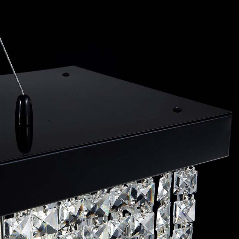 Black-Rectangle-Crystal-Chandeler
