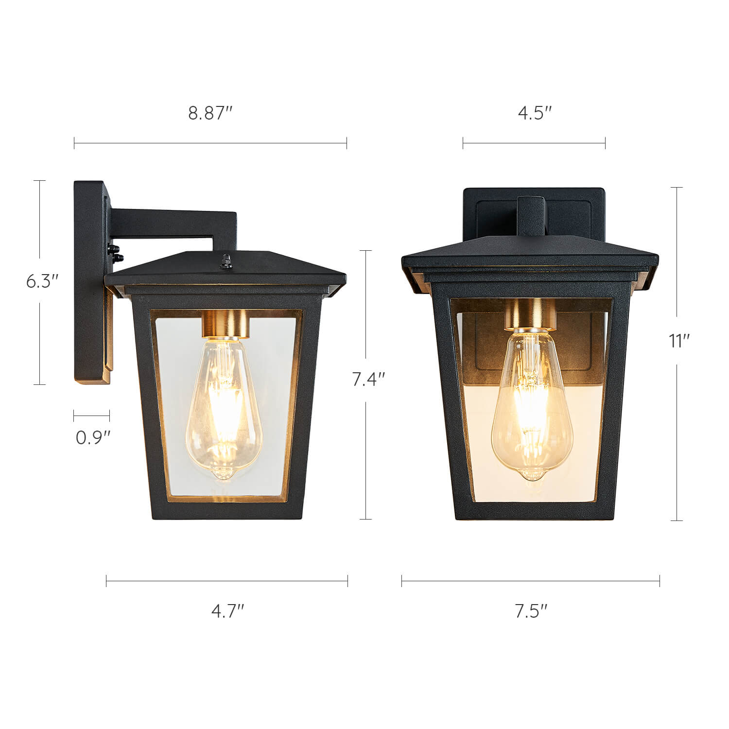 Rustic-Matte-Black-Metal-Frame-Outdoor-Wall-Sconce